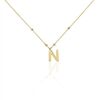 Histoire d'Or Collier Plaqu&eacute; Or Jaune Lettra
