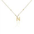 Histoire d'Or Collier Plaqu&eacute; Or Jaune Lettra