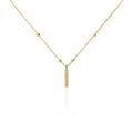 Histoire d'Or Collier Plaqu&eacute; Or Jaune Lettra