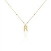 Histoire d'Or Collier Plaqu&eacute; Or Jaune Lettra