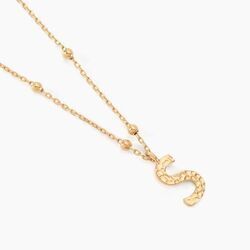 Histoire d'Or Collier Plaqu&eacute; Or Jaune Lettra