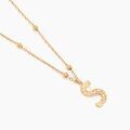 Histoire d'Or Collier Plaqu&eacute; Or Jaune Lettra
