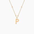 Histoire d'Or Collier Plaqu&eacute; Or Jaune Lettra