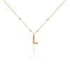 Histoire d'Or Collier Plaqu&eacute; Or Jaune Lettra