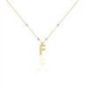 Histoire d'Or Collier Plaqu&eacute; Or Jaune Lettra