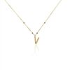 Histoire d'Or Collier Plaqu&eacute; Or Jaune Lettra
