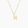 Histoire d'Or Collier Plaqu&eacute; Or Jaune Lettra