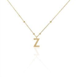 Histoire d'Or Collier Plaqu&eacute; Or Jaune Lettra