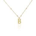 Histoire d'Or Collier Plaqu&eacute; Or Jaune Lettra