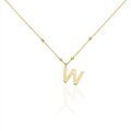 Histoire d'Or Collier Plaqu&eacute; Or Jaune Lettra