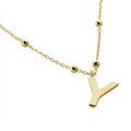 Histoire d'Or Collier Plaqu&eacute; Or Jaune Lettra