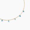 Histoire d'Or Collier Myosothis Plaqu&eacute; Or Pierres