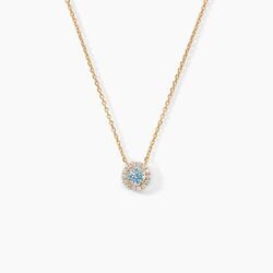 Histoire d'Or Collier Plaqu&eacute; Or Radbod Pierre Artificielle Oxydes De Zirconium
