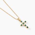 Histoire d'Or Collier Plaqu&eacute; Or Gaea Pierre Synth&eacute;tique