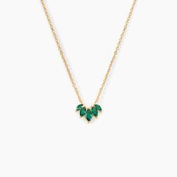 Histoire d'Or Collier Amazonia Plaqu&eacute; Or Jaune Oxyde De Zirconium