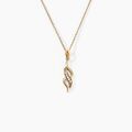 Histoire d'Or Collier Ishaae Plaqu&eacute; Or Jaune Oxyde De Zirconium