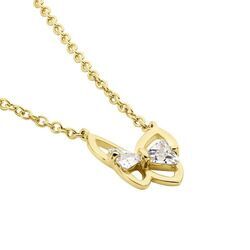 Histoire d'Or Collier Jelissa Plaqu&eacute; Or Jaune Oxyde De Zirconium