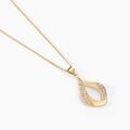 Histoire d'Or Collier Mai-lee Plaqu&eacute; Or Jaune Oxyde De Zirconium