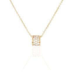Histoire d'Or Collier Gia Plaqu&eacute; Or Jaune Oxyde De Zirconium