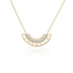 Histoire d'Or Collier Zoila Plaqu&eacute; Or Jaune Oxyde De Zirconium