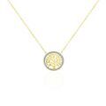 Histoire d'Or Collier Theolina Plaqu&eacute; Or Jaune Oxyde De Zirconium