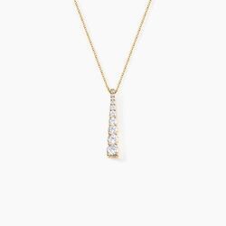 Histoire d'Or Collier Plaqu&eacute; Or Beisiris Oxydes De Zirconium