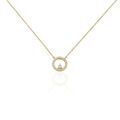 Histoire d'Or Collier Plaqu&eacute; Or Lila Oxydes De Zirconium