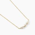 Histoire d'Or Collier Jardins D'hiver Plaqu&eacute; Or Jaune Oxyde De Zirconium