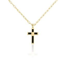 Histoire d'Or Collier Plaqu&eacute; Or Quadratu