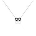 Histoire d'Or Collier Alicia Argent Blanc C&eacute;ramique