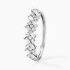 Histoire d'Or Alliance Zachary Or Blanc Diamant Synth&eacute;tique