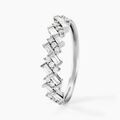 Histoire d'Or Alliance Zachary Or Blanc Diamant Synth&eacute;tique