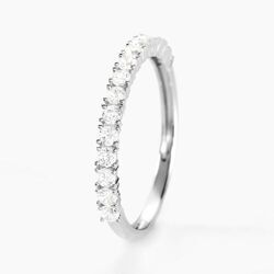 Histoire d'Or Alliance Julietta Or Blanc Oxyde De Zirconium