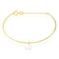 Bijoux sur Grenoble : Histoire d'Or Bracelet Jonc Ida Coeur Or Jaune