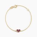 Bracelets sur Grenoble : Histoire d'Or Bracelet Cerine Coeur Or Jaune