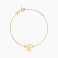 Histoire d'Or Bracelet Hallie Ange Et Coeur Or Jaune
