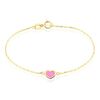 Histoire d'Or Bracelet Dulcie Coeur Or Jaune Nacre