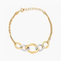Histoire d'Or Bracelet Or Bicolore Acanthus