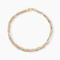 Histoire d'Or Bracelet Jasmin Tresse Or Tricolore