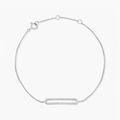 Bracelets sur Grenoble : Histoire d'Or Bracelet Octavia Or Blanc Diamant