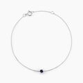 Bracelets sur Grenoble : Histoire d'Or Bracelet Or Blanc Onora Saphir