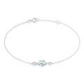 Histoire d'Or Bracelet Clothilde Or Blanc Topaze Oxyde De Zirconium