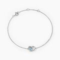 Bracelets sur Grenoble : Histoire d'Or Bracelet Eliana Or Blanc Topaze Et Oxyde De Zirconium