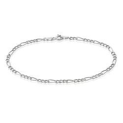 Histoire d'Or Bracelet Cameo Maille Alternee 1/3 Or Blanc