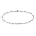 Histoire d'Or Bracelet Cameo Maille Alternee 1/3 Or Blanc