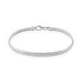 Bracelets sur Grenoble : Histoire d'Or Bracelet Izel Maille Anglaise Or Blanc