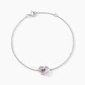Histoire d'Or Bracelet Eliana Or Blanc Amethyste Et Oxyde De Zirconium