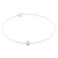 Histoire d'Or Bracelet Columbine Or Blanc Oxyde De Zirconium Blanc