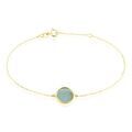 Histoire d'Or Bracelet Or Jaune Lucky Gems Amazonite