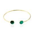Histoire d'Or Bracelet Jonc Lucky Gems Or Jaune Malachite